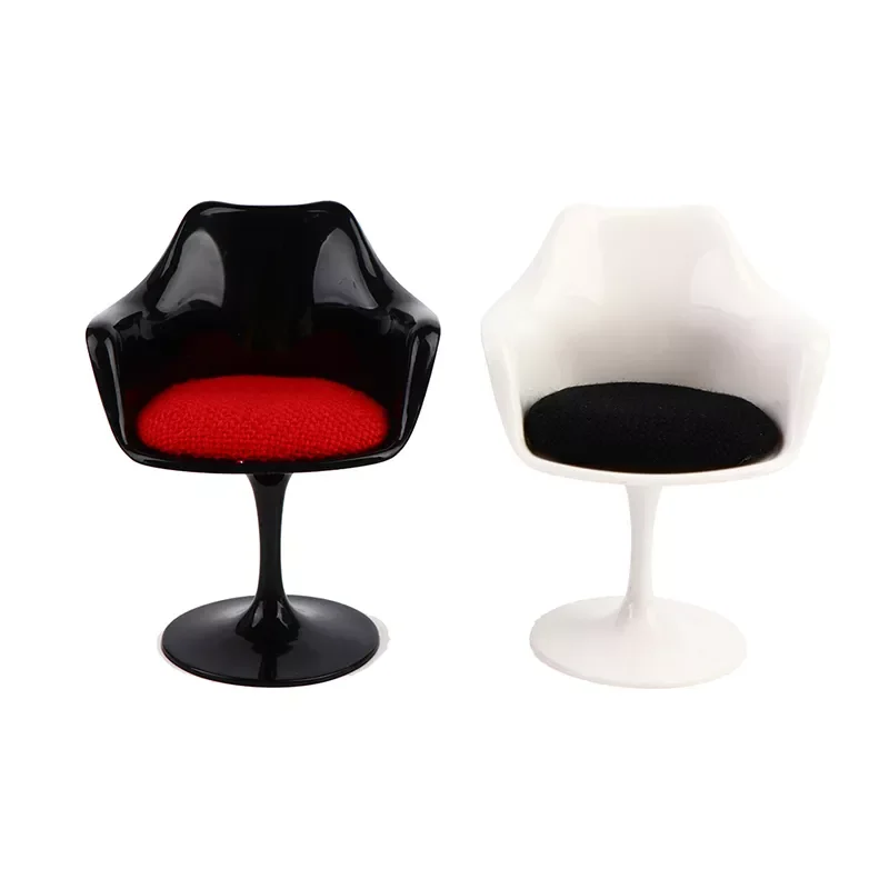

1PC Exquisite Dollhouse Miniature Round Chair Leisure Home Scene Decoration Model For Doll House Decoration