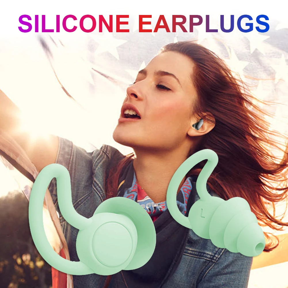 

Silicone Ear Plugs Sound Insulation Anti Noise Sleeping Earplugs for Students