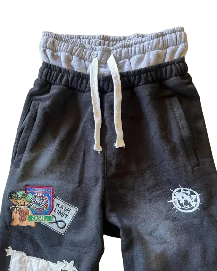 Уличная одежда лоскутные спортивные штаны в стиле ретро брюки Y2K готические с