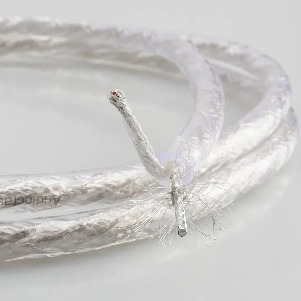 Audiocrat AS220 2-слойная обшивка 6N Посеребренный кабель Аудиокабель оптом прозрачный