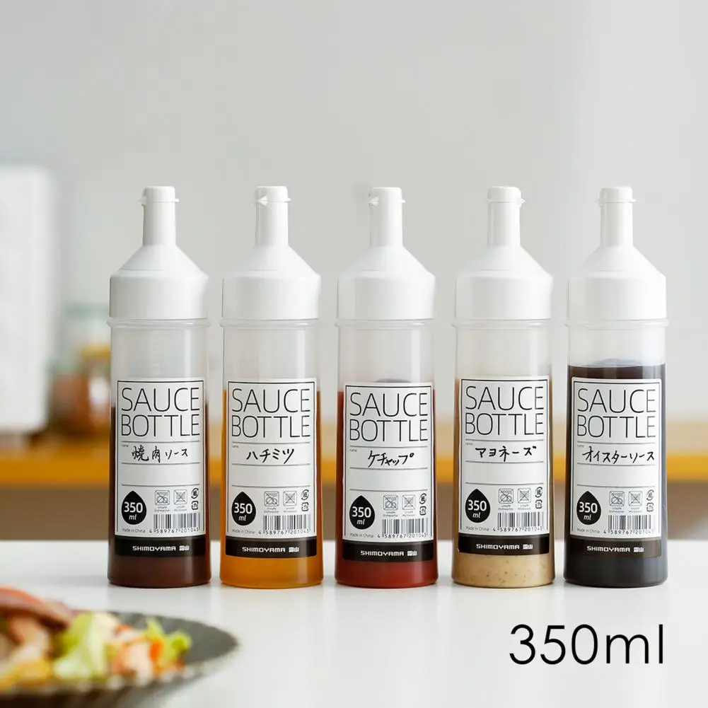 

3Pcs Excellent Dustproof Wear-resistant Kitchen Cooking Squeeze Sauce Bottle for Home Seasoning Bottled Sauce Bottle