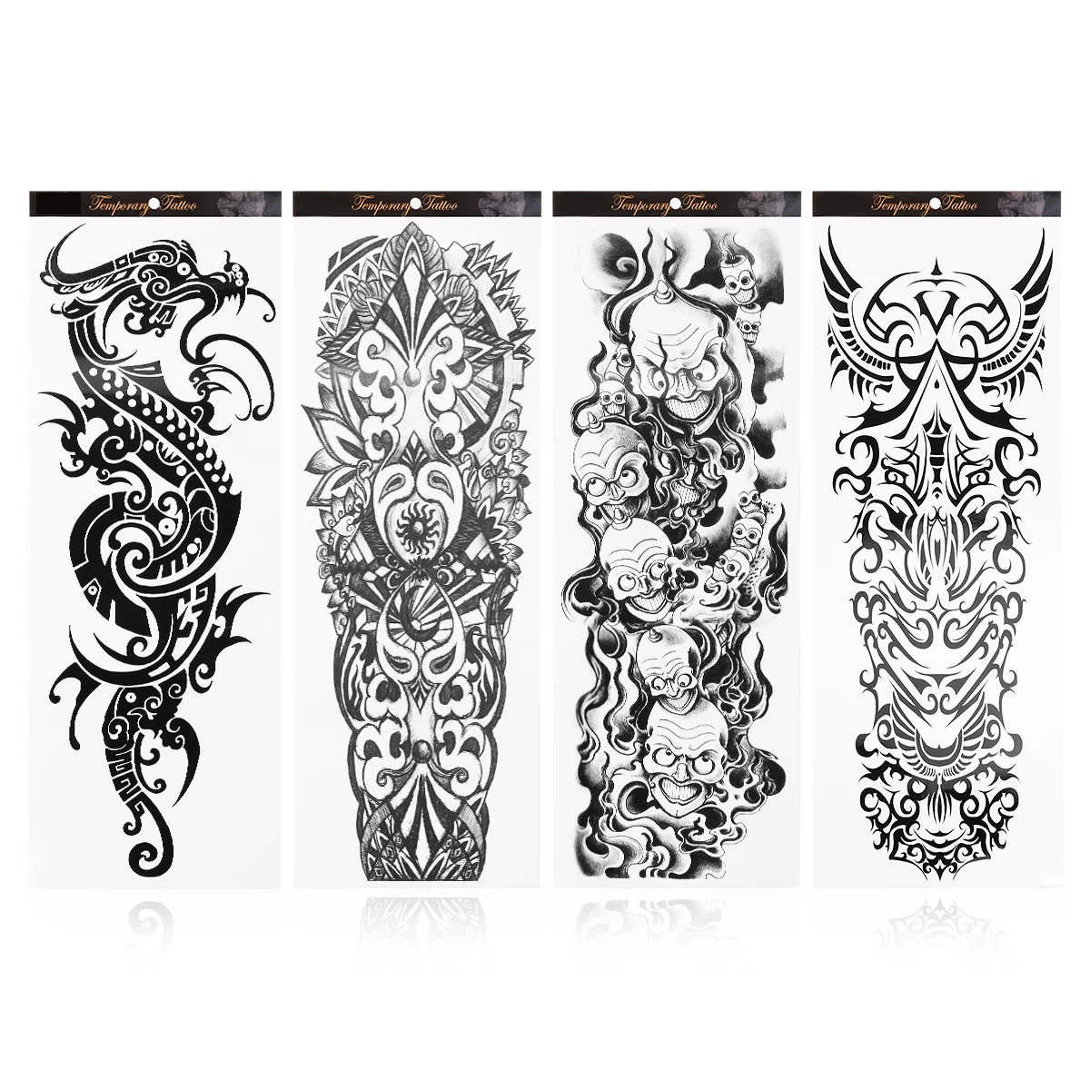 

4 Sheets Arm Stickers Decorative Fake Tattoo Decals Stickers for Party Body