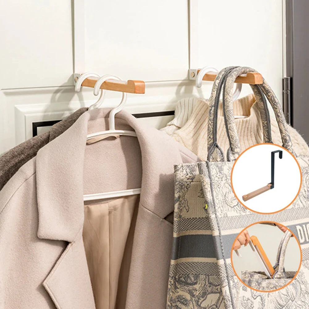 

Дверная подвесная Вешалка без отверстий, многофункциональная дверная вешалка для дома, ванной комнаты, не оставляющая следов стойка для хранения сумок, одежды, шляп