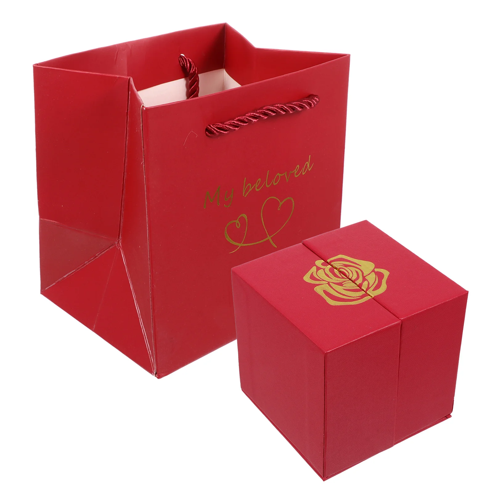 

1 Set Creative Rose Lifting Jewelry Gift Box for Valentine's Day Mother's Day