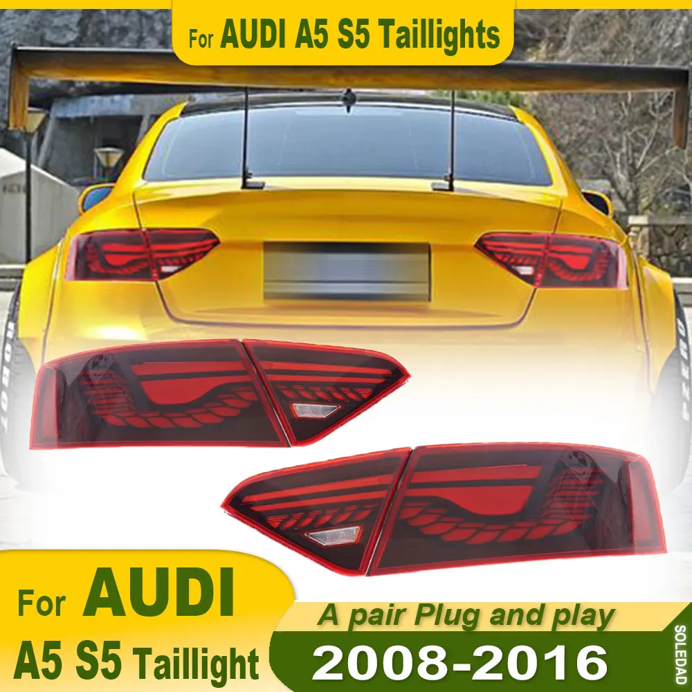 Фото 2 шт. задние фонари для Audi A5 S5 2008 2009 2010 2011 2012 2013 2014 2015 2016 светодиодные фонари для прицепа в сборе Plug And Play №2