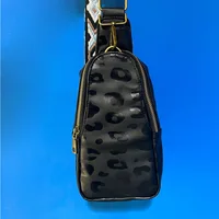 Leopard Vegan Leather Sling Bag 10 Colors Women Day Bag Hands-free Chest Bag DOM1062010