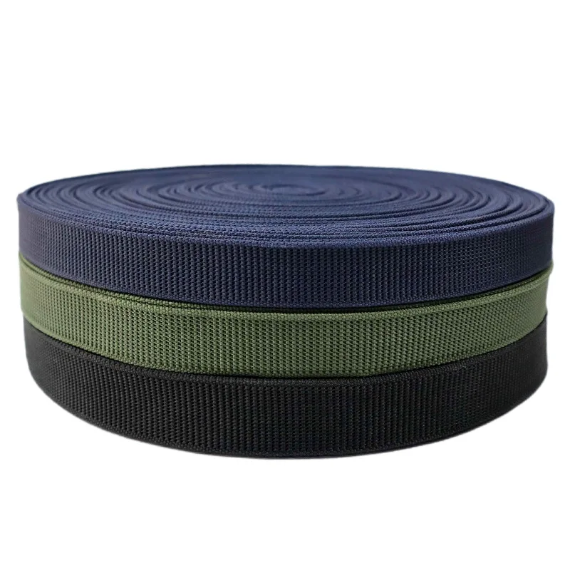 

25mm 5/10 Yards Thick 2.5mm Polypropylene Webbing For Belt Backpack Strap Pet Collar Luggage Accessories DIY Craft Outdoor Tape