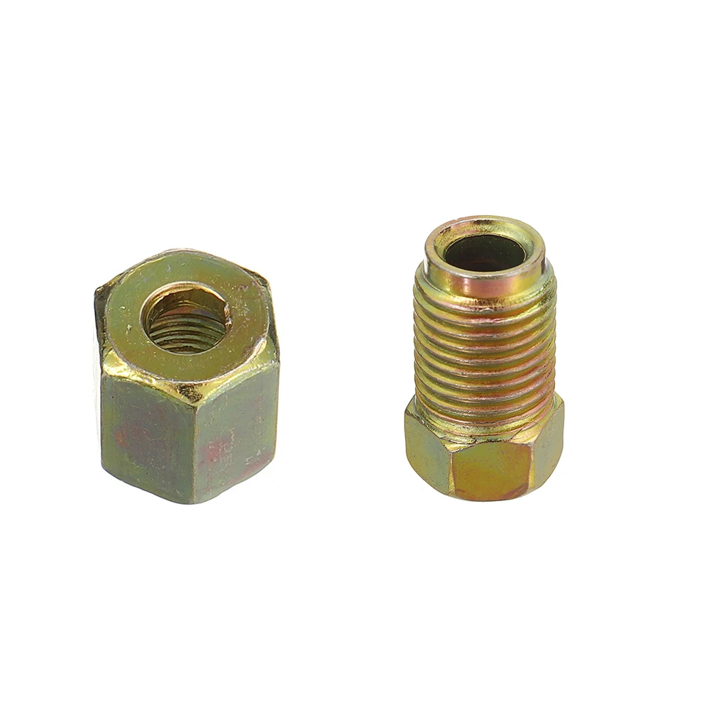 

50Pcs/Kit Car Brake Line Fittings Connector Coupler Female Male Lines Iron Galvanized Union Portable Replaceable