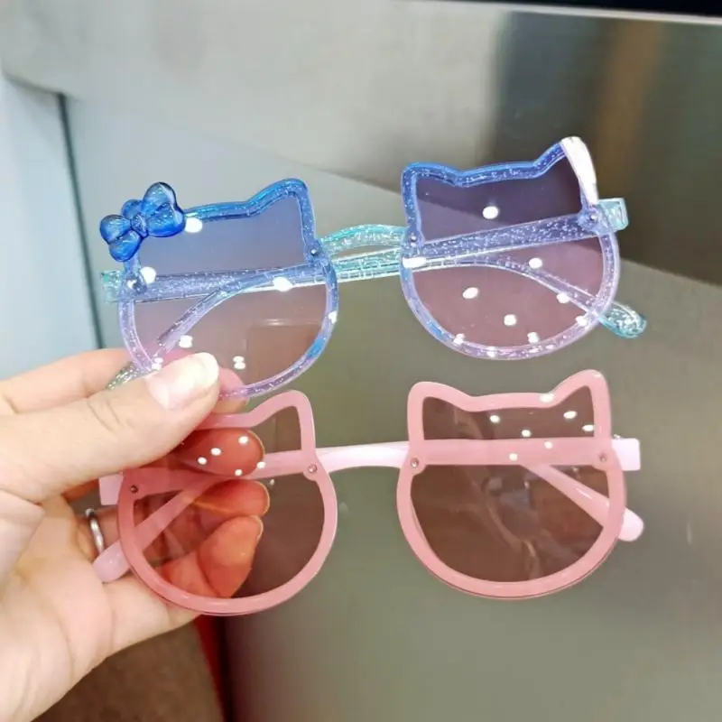 

Girl Sunglasses Creative Lovely Kitty Children Sun Glasses Outdoor Eye Protection Polarized Goggles Travel Photograph Sunglasses