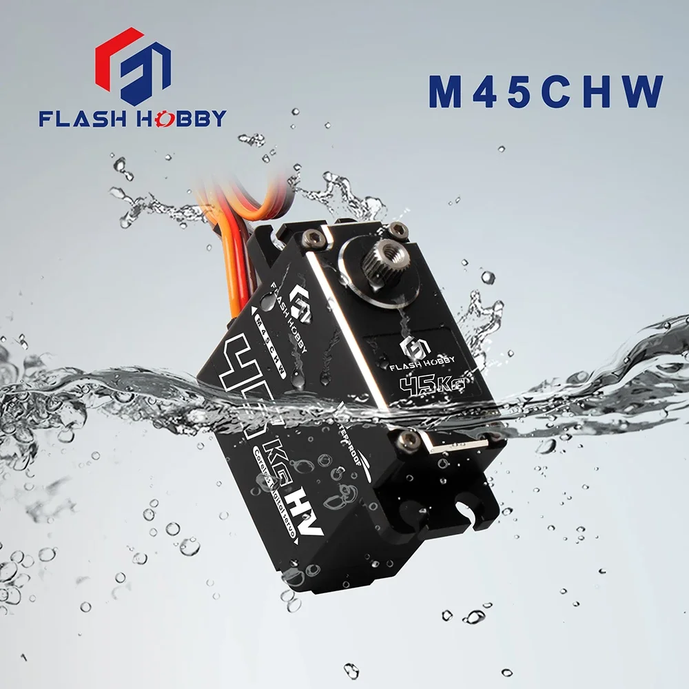 

1/2/4pcs Super long life Waterproof 180 Degree 35KG / 45KG M35CHW Large Torque Digital Coreless Motor Servo For RC Car