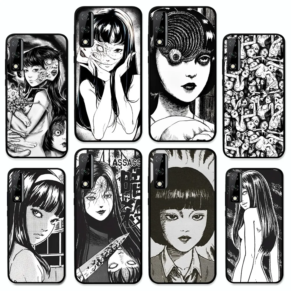 

horror comic junji ito Tomie Tees Phone Case For Huawei Y9 6 7 5 Prime Enjoy 7s 7 8 plus 7a 9e 9plus 8E Lite Psmart Shell