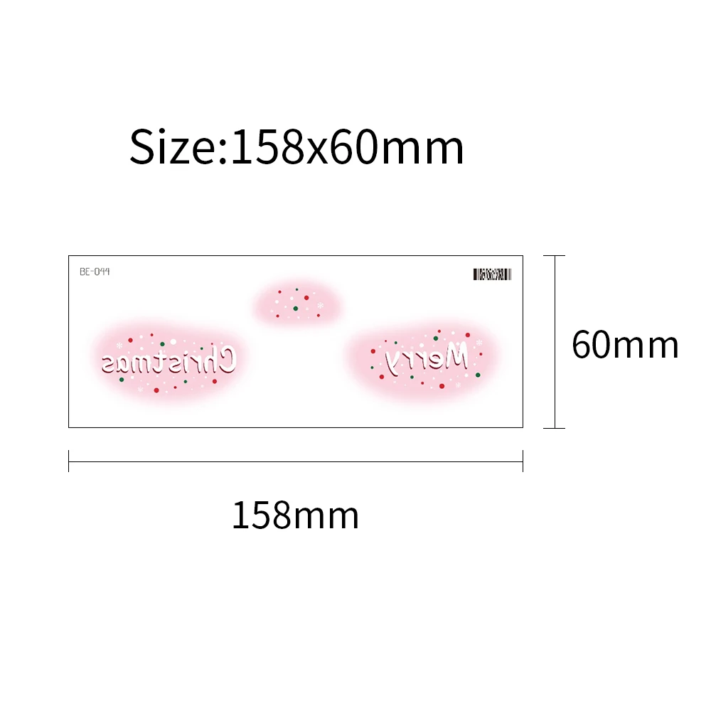 VeeCharm-Рождественская Временная фотография Рождественская для взрослых косметика