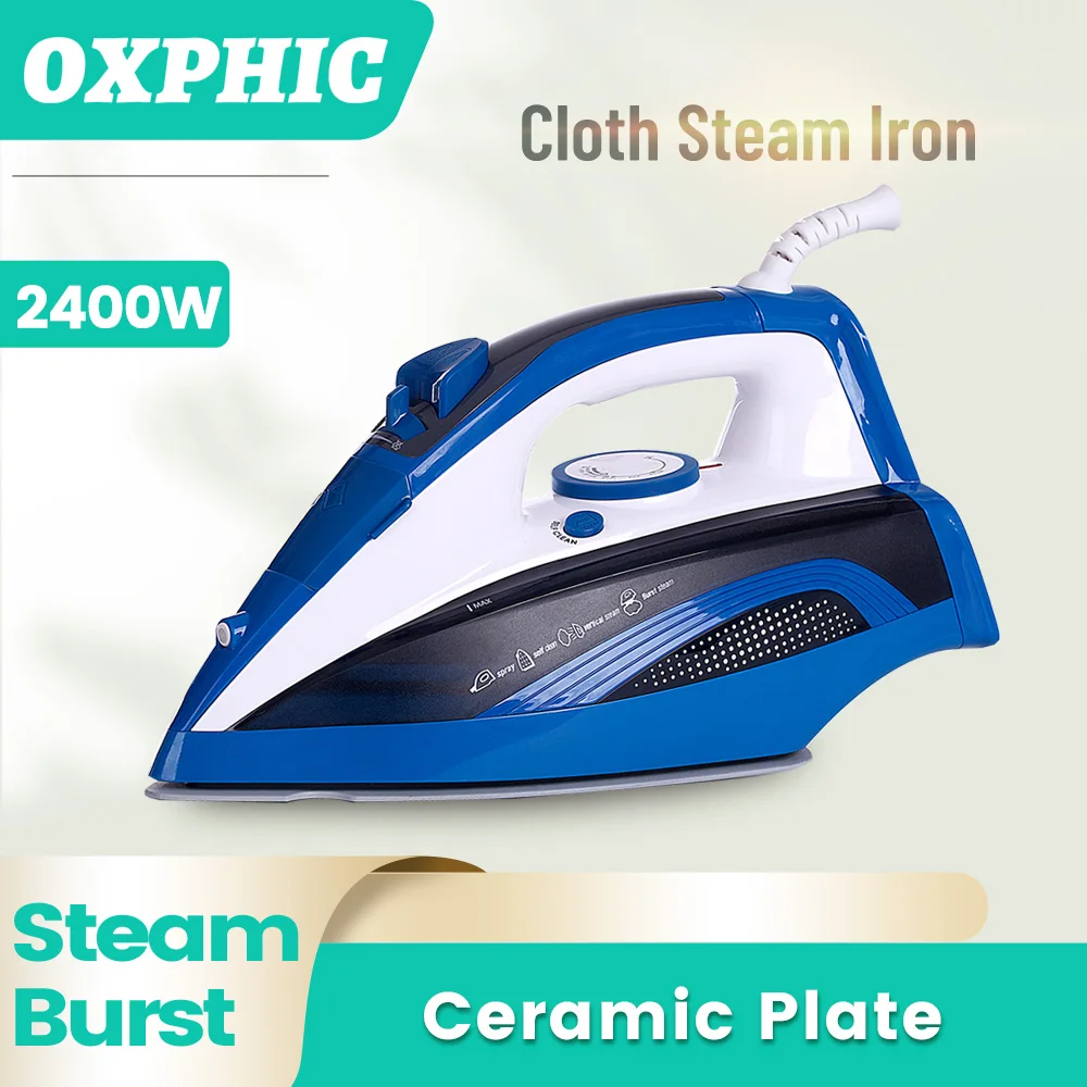 OXPHIC 2400W Steam Iron for Clothes Powerful Steam Iron Clothes Irons Generator for Home Ironing Clothes Home appliance