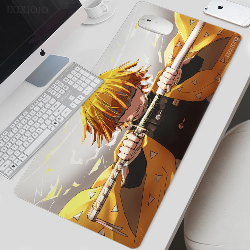 

Коврик для мыши с аниме «рассекающий демонов» Kimetsu No Yaiba, игровой коврик XL для домашнего компьютера, новый коврик для мыши XXL, настольные коврики, Мягкий Нескользящий Коврик для мыши