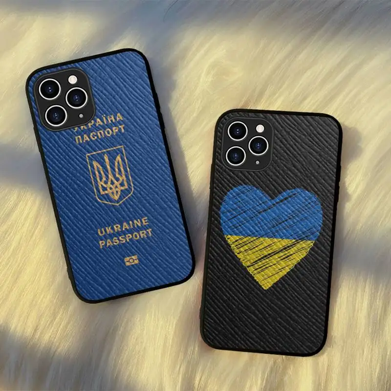 

Hot Ukraine Flag Pattern Phone Case Hard Leather Case for iPhone 11 12 13 Mini Pro Max 8 7 Plus SE 2020 X XR XS Coque