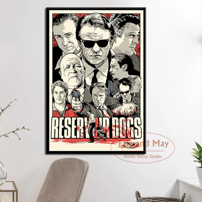 

Reservoir Dogs Quentin Tarantino Classic Movie Posters And Prints Canvas Painting Abstract Decorative Home Decor Obrazy