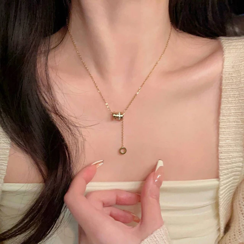 Новинка цепочка с подвеской для пар перекрестными краями Геометрическая