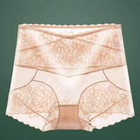 chic high elasticity comfortable body shaping flower embroidery lady panties for sleeping lady panties lady panties