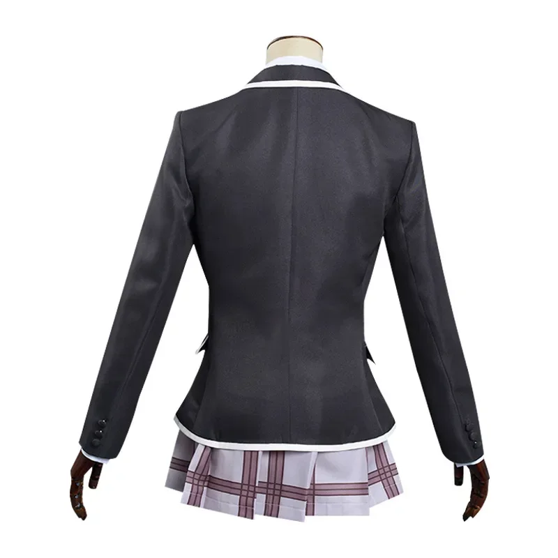 Аниме High Rise Invasion Mayuko Nise Косплей Костюм Tenkuu Shinpan школьная форма для девочек юбка