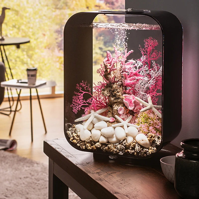 

Quiet Guppy Acrylic GoldFish Tank Small Ecological Living Room Fish Box Desks Shrimp Aquaponic Bocal Poisson Pet Supplies