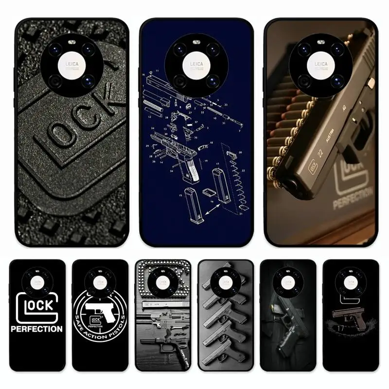 

G-Glock-k Handgun Phone Case for Huawei Mate 20 10 9 40 30 lite pro X Nova 2 3i 7se