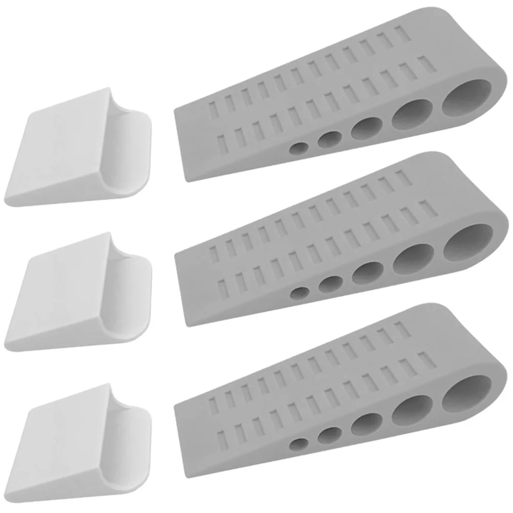 

3 Pcs Door Stopper Office Gifts Baby Stuff Stoppers Safety Security Bar Wedge Heavy