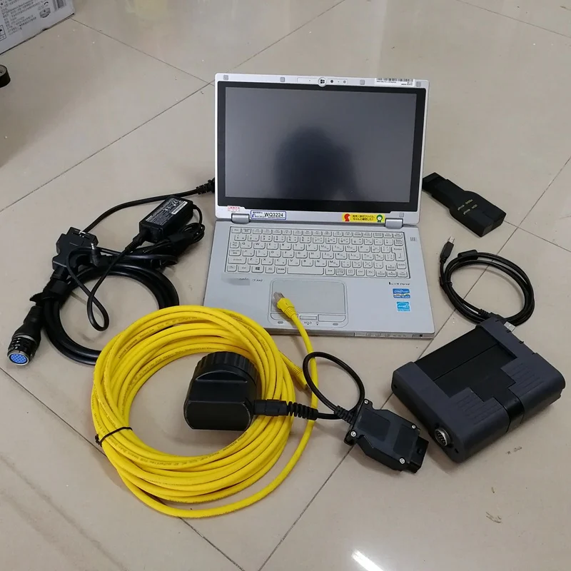 Программатор сканер кодов icom a2 V12.2021 программное обеспечение б/у ноутбук cf-ax2 win10 I5