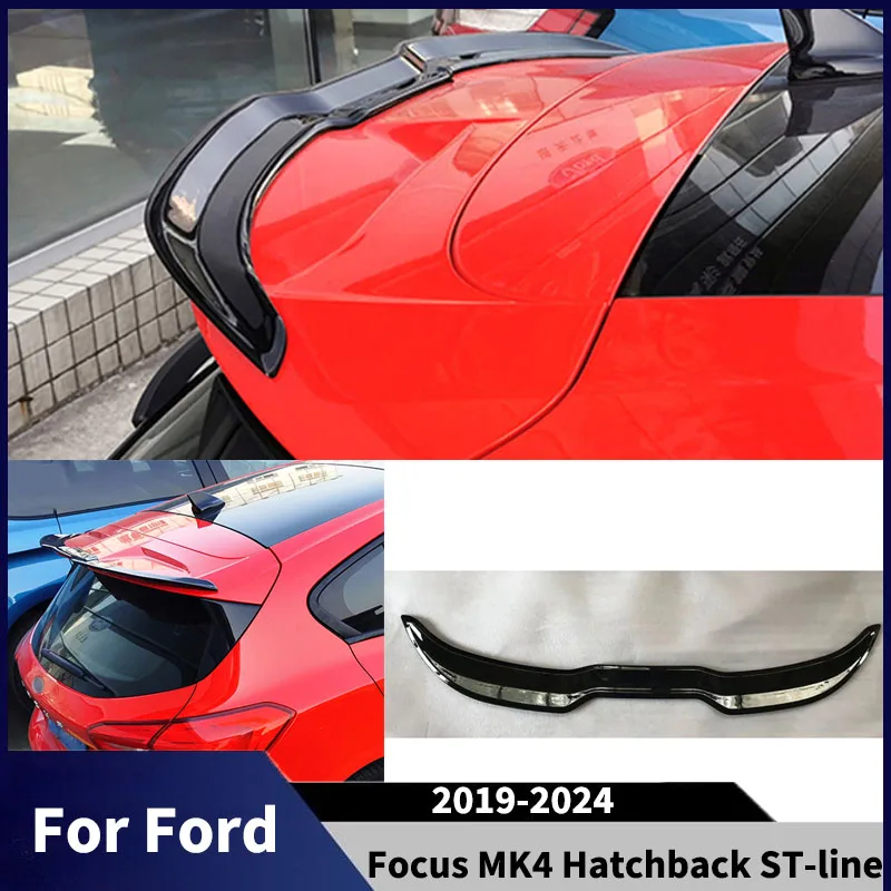 Фото Для Ford Focus MK4 хэтчбек ST-line 2019-2024 задняя крыша багажник крылья спойлер диффузор хвостовой плавник аксессуары комплекты кузова тюнинг №1