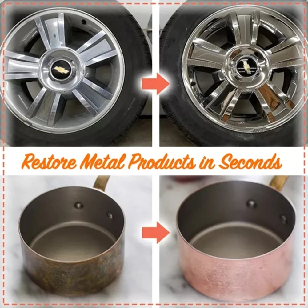 

3pcs 15g Metal Polishing Cream Multifunctional Metal Stainless Steel Ceramic Rust Remover Cleaning Polishing Paste