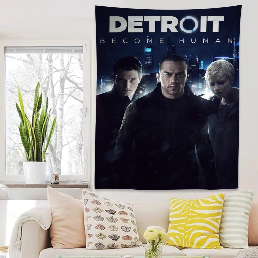 Детройт станьте человеком гобелен аниме подвесной Таро хиппи рандомные