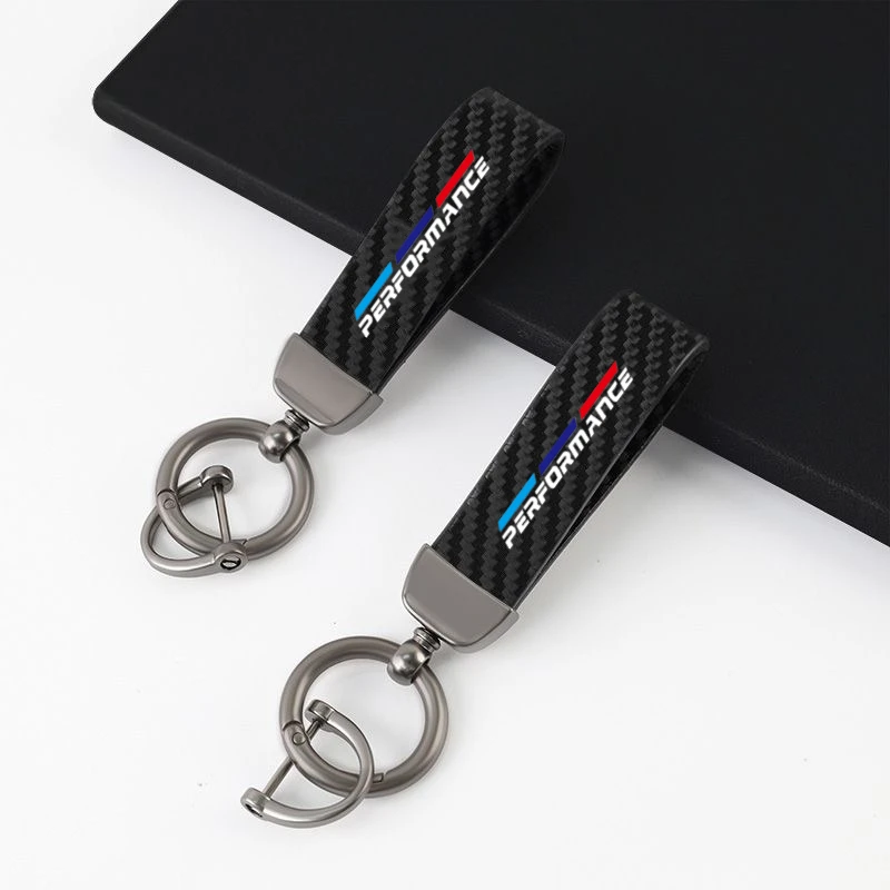Фото Автомобильный брелок из карбоновой кожи класса люкс для BMW M Performance E46 E90 E60 F10 F30 E39 E36 F20 E87 G30 E92 E91 X5 Series №4