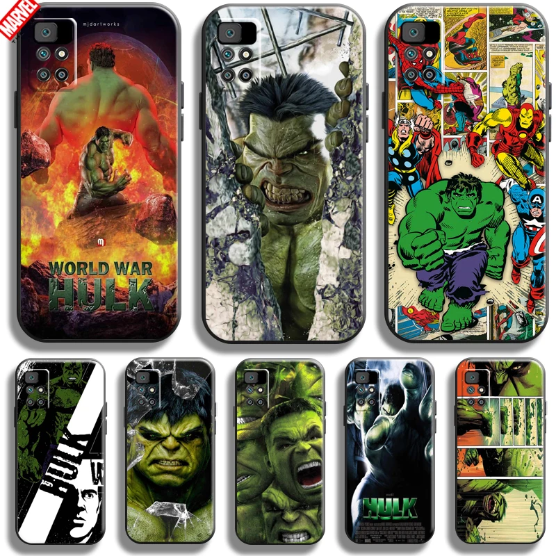 

Hulk Marvel Avengers For Xiaomi Redmi 10 Phone Case 6.5 Inch Soft Silicon Coque Cover Black Funda Thor Comics Captain America