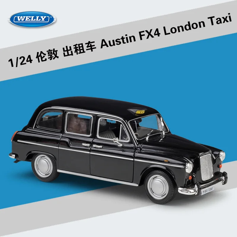 

WELLY 1:24 Austin FX4 London Taxi Model Car Simulation Alloy Metal Toy Car Children's Toy Gift Collection Model Toy Gifts B108