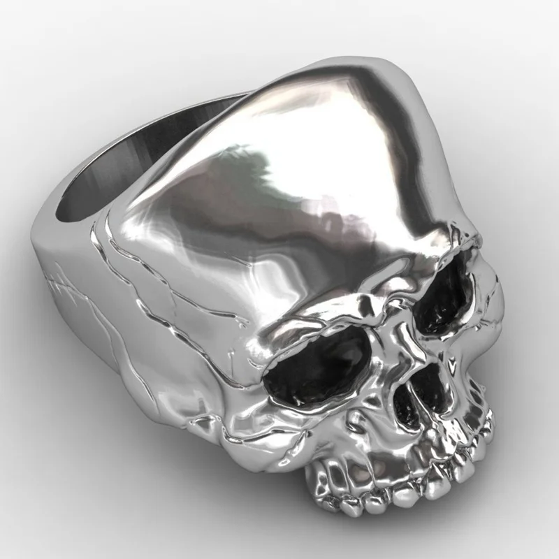 

Horror helmet ring Exaggerated Skull Ring for Men's Gothic style Personality Punk Ring Fashion Metal Accessories Party Jewelry
