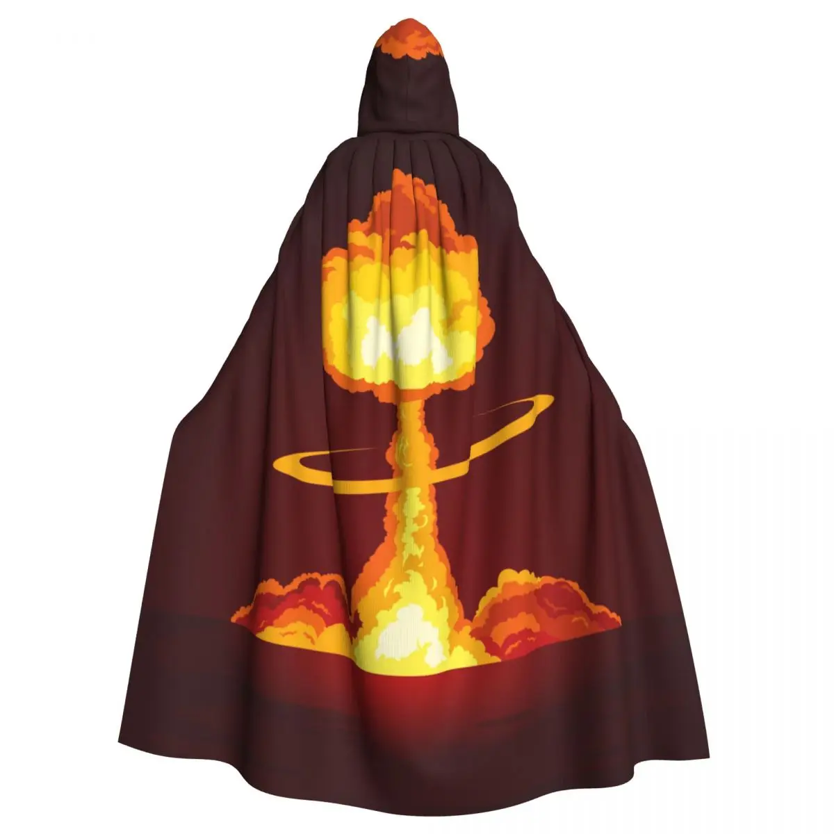 

Long Cape Cloak Nuclear Explosion Effect Hooded Cloak Coat Autumn Hoodies