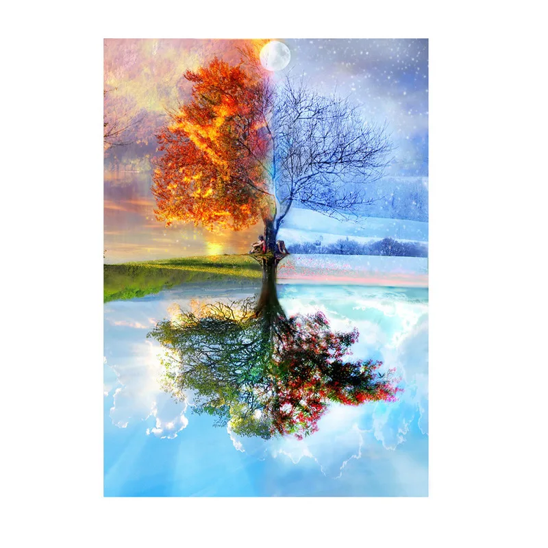 

4435Ann-Tulip diy digital oil painting oil painting acrylic flower painting explosion hand-filled landscape painting