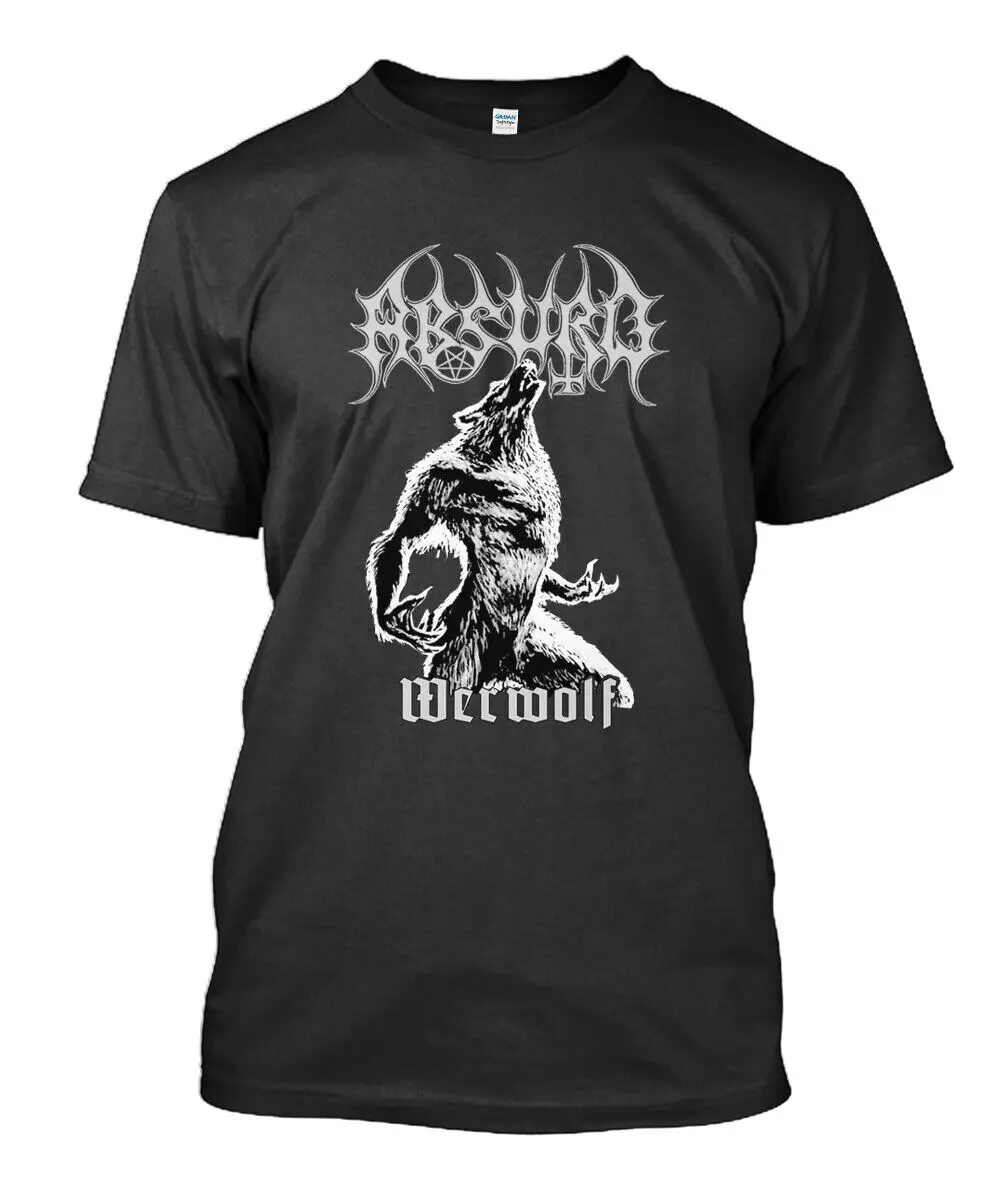 Absurd Werwolf Band Rock Black GildanT shirt O-Neck Cotton T Shirt Men Casual Short Sleeve Tees Tops Harajuku Streetwear
