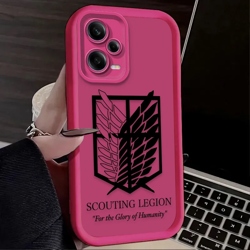 Фото Крутой чехол с логотипом Attack On Titan для Xiaomi Redmi Note 13 14 12 11 Pro Plus 5G 14S 12S 11S 10S 10 9 Redmi 14C 13C 12C 12 4G Cover №5