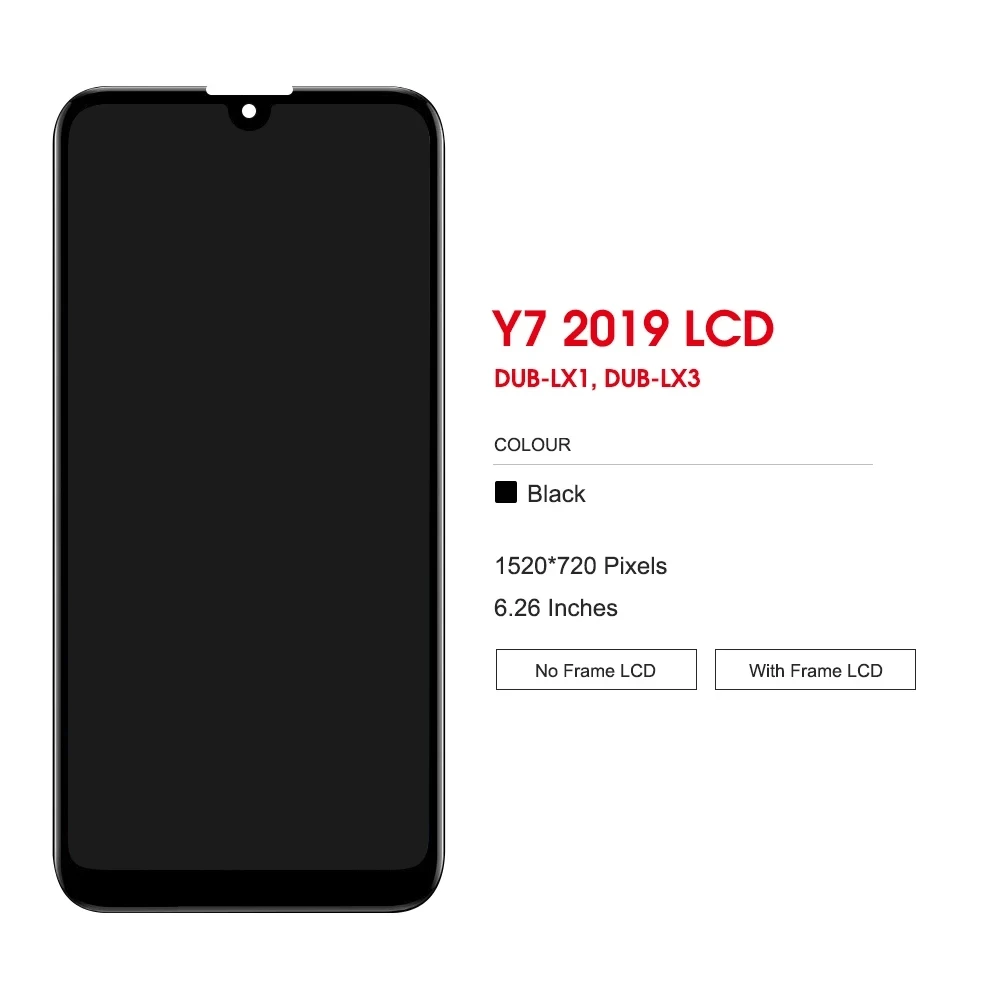 6 26 "оригинальный новый ЖК-дисплей для Huawei Y7 2019 DUB-LX3 DUB-L23 DUB-LX1 Prime сенсорный экран