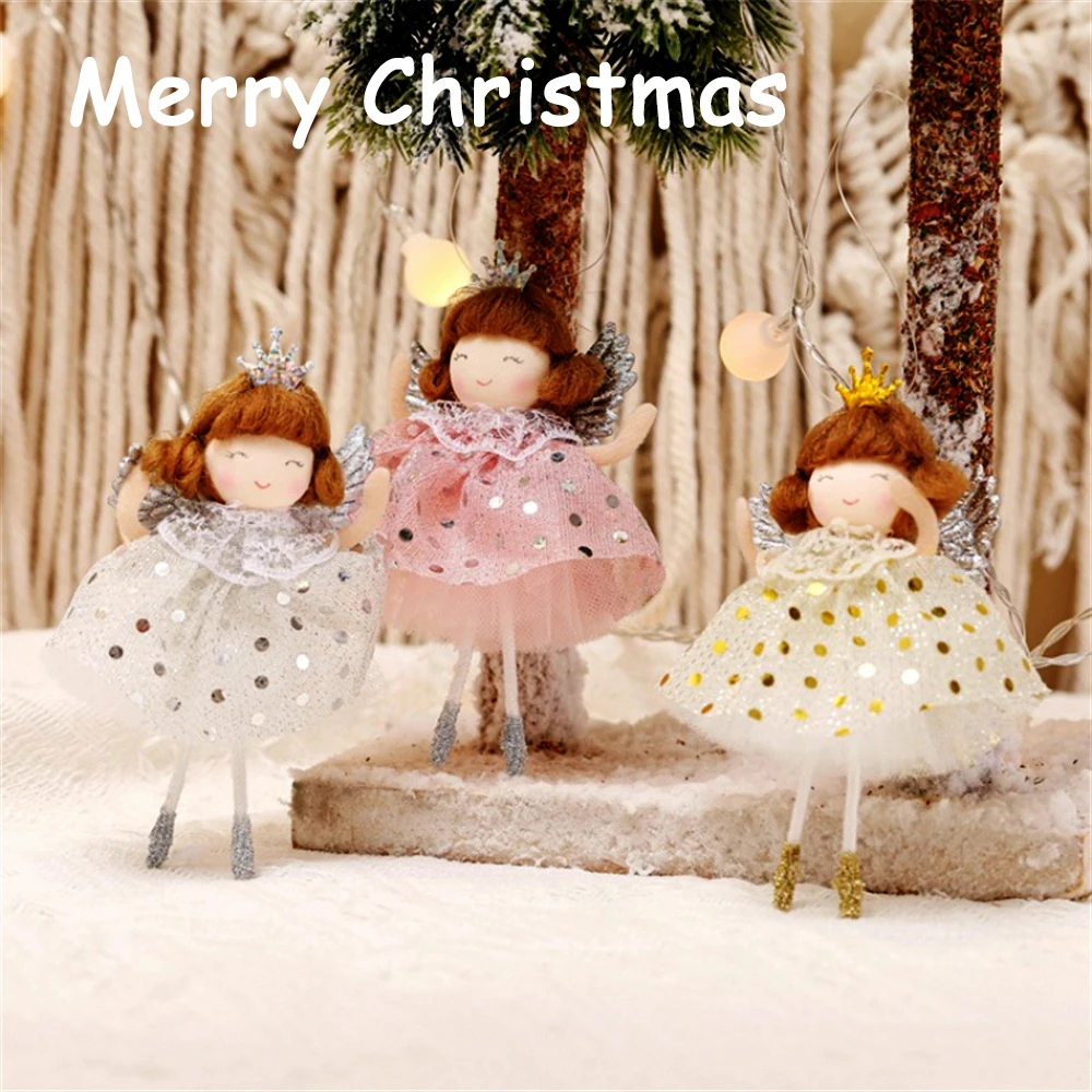 

2023 Elf куклы-ангелы, подвески на рождественскую елку, декор для комнаты, новый год, Рождество, торговый центр, вечерние ринка, украшение для дома, подарки для девочек и детей, Рождество