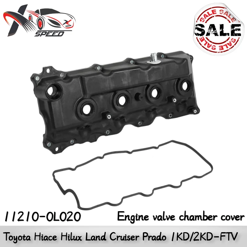 

112100L020 1121030080 1121030081 For Toyota Hiace Hilux Land Cruiser Prado 2KD-FTV 1KD-FTV Engine Engine Valve Chamber Cover