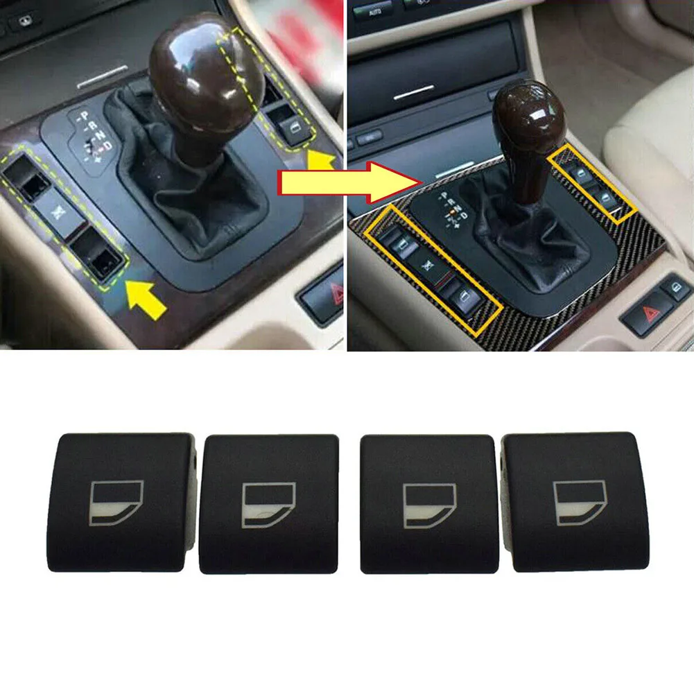 

Cover Switch Button Cap 4pcs/Set 61316902174 61316902175 61316902183 61316902184 For BMW 323i 325i 330i M3 328i