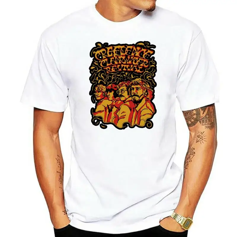 

Men tshirt CREEDENCE CLEARWATER REVIVAL CCR cool Printed T-Shirt tees top