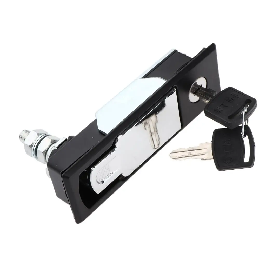 

Black Zinc Alloy Compression Latch Flush Lever Adjustable Grip Range