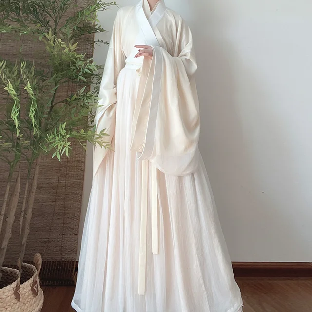 White Hanfu Dress 4