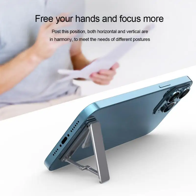

SJ22 Universal Mini Aluminum Alloy Bracket Portable Foldable Invisible Desktop Stand Suitable For Phones/tablets Up To 12 Inches