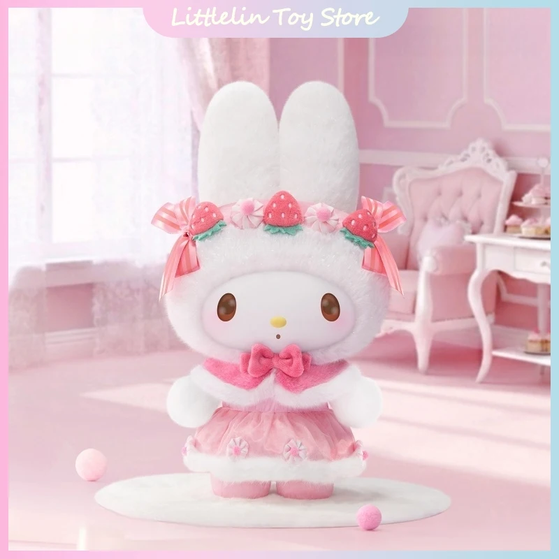 Фото Новая оригинальная виниловая кукла-фигурка My Melody Strawberry Cookie & Colorful Frosting Series 400% в мультяшном стиле, сувенир, подарок на день рождения №1