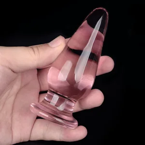 Hot Sale Glass Butt Plugs Dildo Deads Fake Penis Female Masturbate Sex Toys for Women Men Gay Smooth and Sharp Crystal Glass Rod