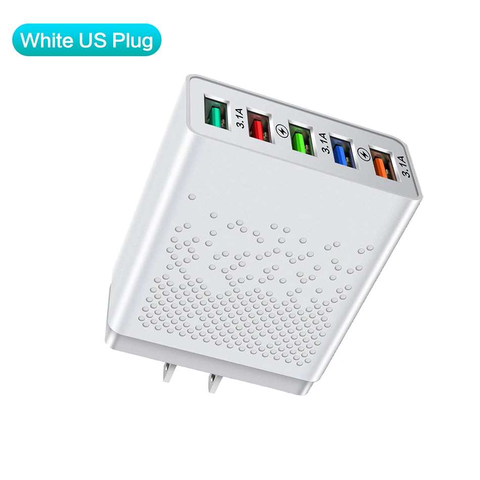 10pcs Fast Charger 48W Fast Charging For Mobile Phone 3.1A Wall Travel Charger For iPhone 13 12 Samsung EU/US Plug Quick Charger