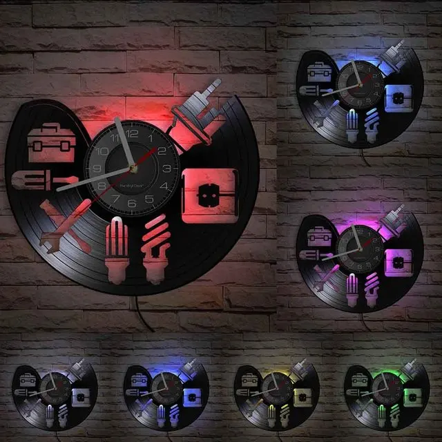 

Настенные часы с виниловой пластиной для ремонтных работ